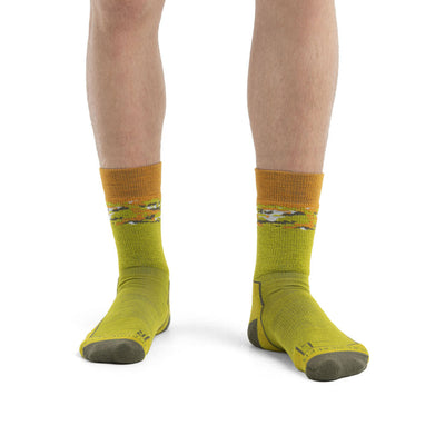 Icebreaker Mens Hike+ Medium Crew Sedimentary