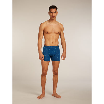 Icebreaker Merino 150 Anatomica Boxers Snow Day Mens