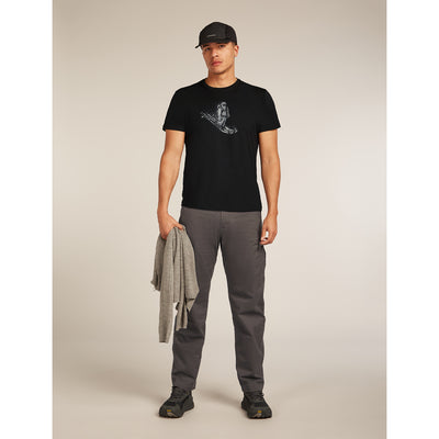 Icebreaker Merino 150 Tech Lite SS Tee Skiing Yeti Men