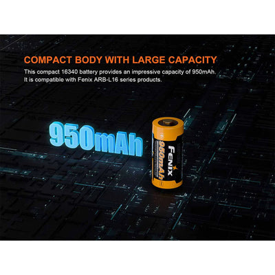 Fenix ARB-L16-950P USB Rechargeable Battery