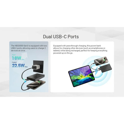 Nitecore NB20000 Gen3 Ultra-Slim Power Bank