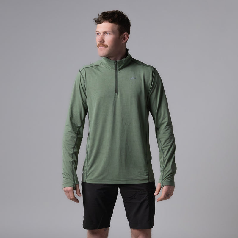 Sundance Long Sleeve Zip Polo Mens