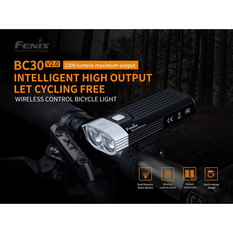 Fenix BC30 V2.0 Wireless Remote Switch Bike Light