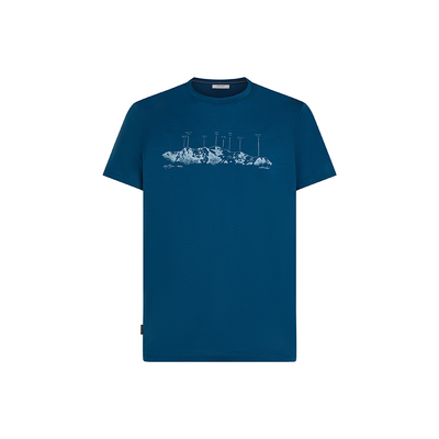 Icebreaker Merino 150 Tech Lite SS The Peaks Mens