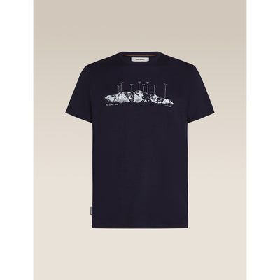Icebreaker Merino 150 Tech Lite SS The Peaks Mens