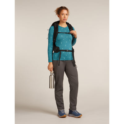 Icebreaker Merino 200 Oasis LS Crewe Snow Day Womens