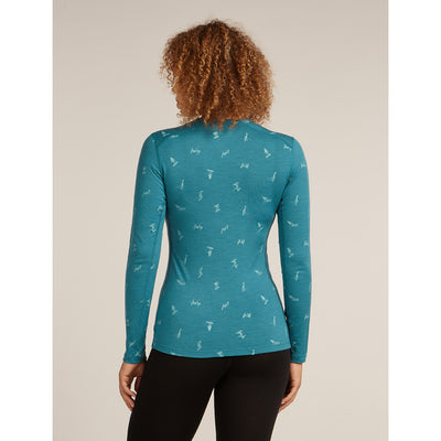 Icebreaker Merino 200 Oasis LS Crewe Snow Day Womens