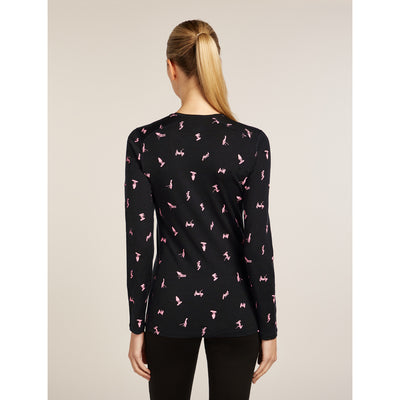 Icebreaker Merino 200 Oasis LS Crewe Snow Day Womens