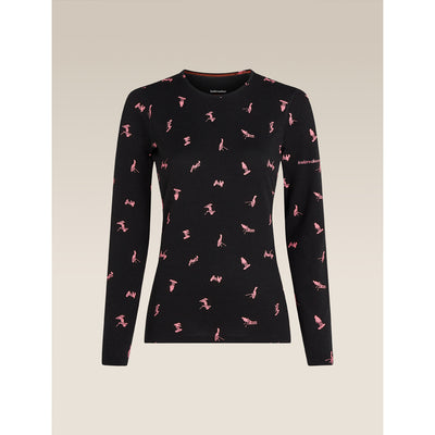 Icebreaker Merino 200 Oasis LS Crewe Snow Day Womens