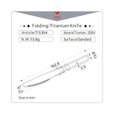 Keith Folding Titanium Knife