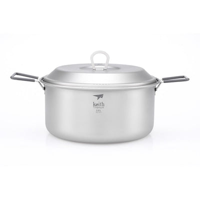 Keith 2-Piece Titanium Pot and Pan Cook Set 2.5L