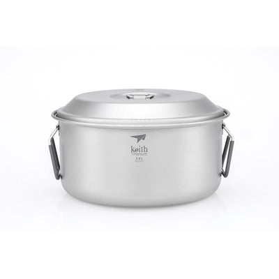 Keith 2-Piece Titanium Pot and Pan Cook Set 2.5L
