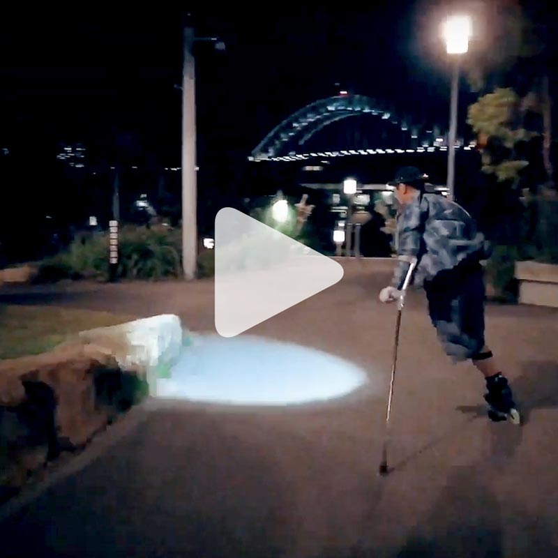 'Blading for ski fitness with Mont Ambassador Michael Milton