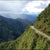 Kate cycling Death Road, South Yungas, Bolivia