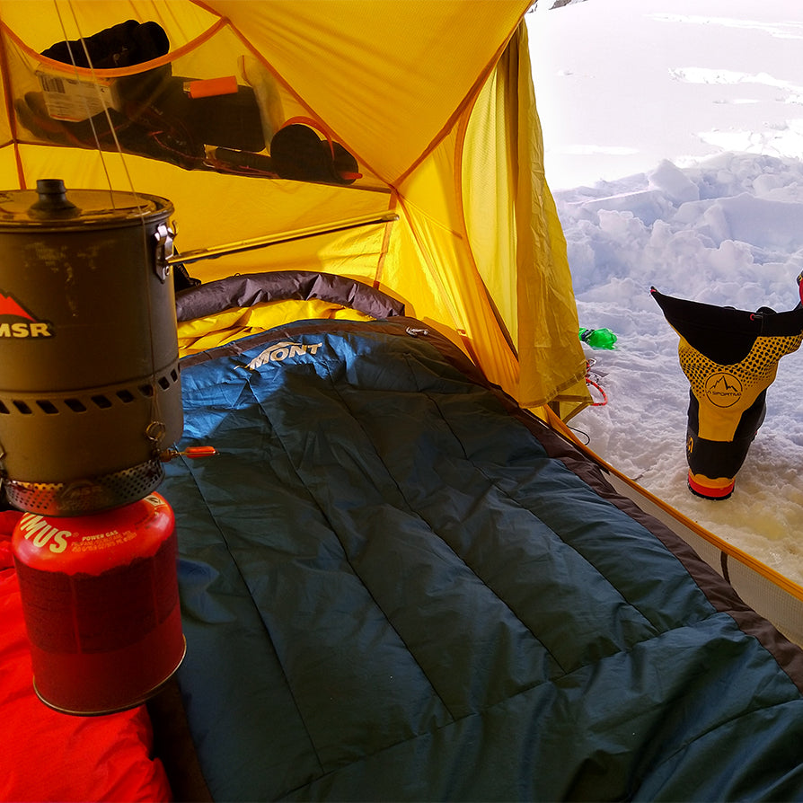 Using the Brindabella sleeping bag alpine climbing