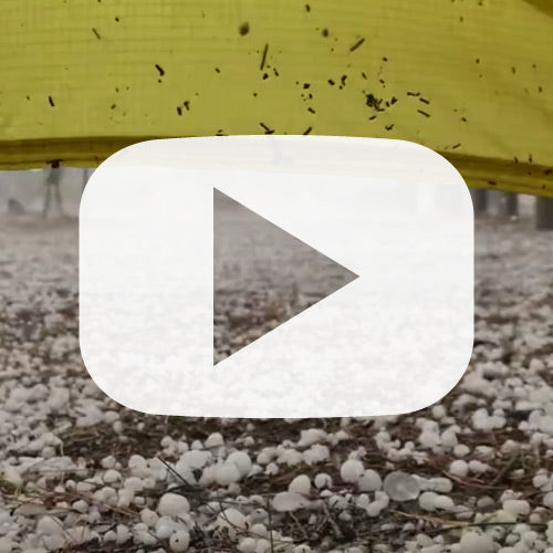 Arapiles hailstorm from inside a Mont Moondance 2 Tent