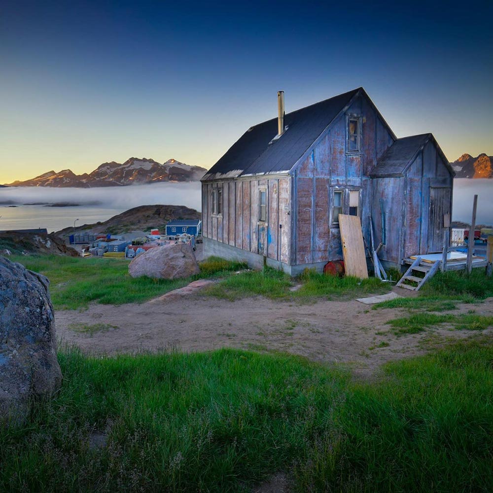 Boat houses in Greenland. By Geoff Murray