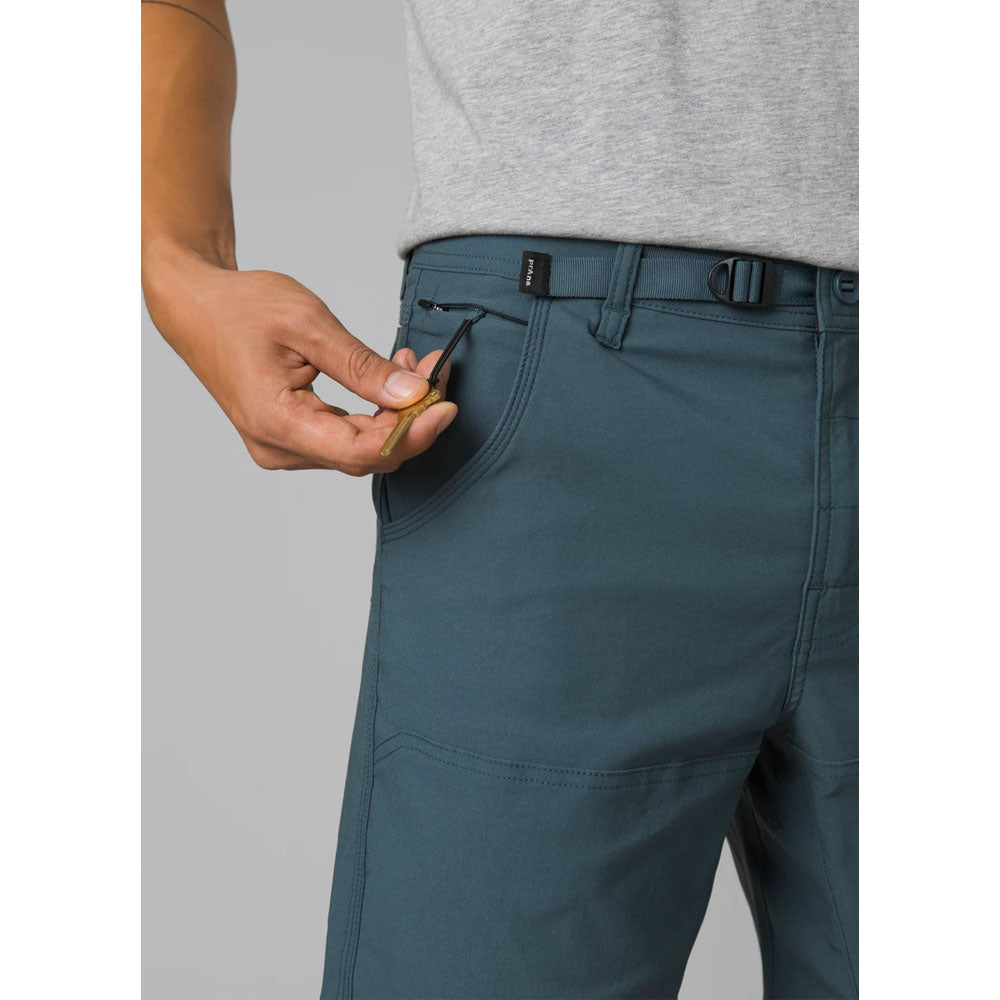 PRANA-STRETCH ZION SLIM PANT II GREY BLUE - Climbing trousers