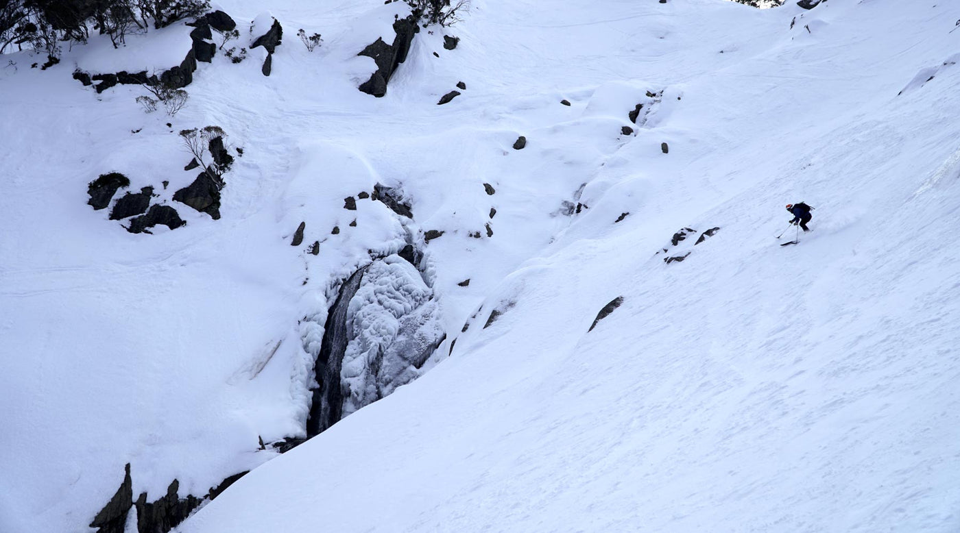 Michael Milton in Twin Valley, NSW Snowy Mountains backcountry