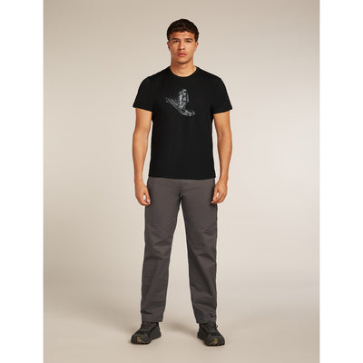 Icebreaker Merino 150 Tech Lite SS Tee Skiing Yeti Men