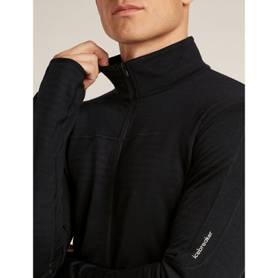 Icebreaker Merino Blend 300 RealFleece Descender LS Zip Mens