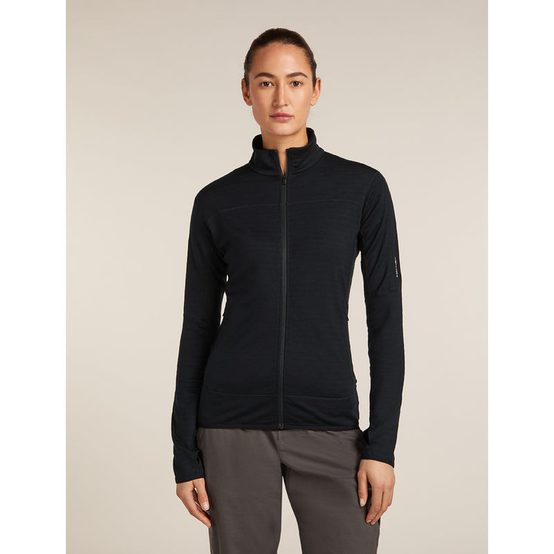 Icebreaker Merino Blend 300 RealFleece Descender LS Zip Womens