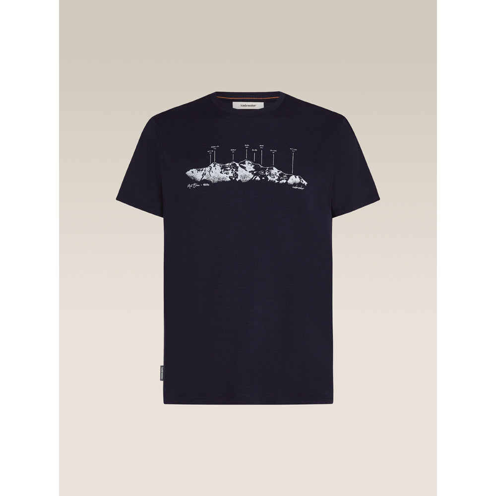 Icebreaker Merino 150 Tech Lite SS The Peaks Mens