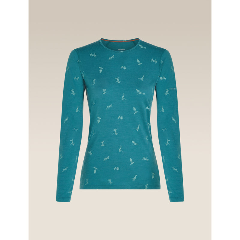 Icebreaker Merino 200 Oasis LS Crewe Snow Day Womens