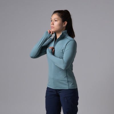 Sundance Long Sleeve Zip Polo Women's