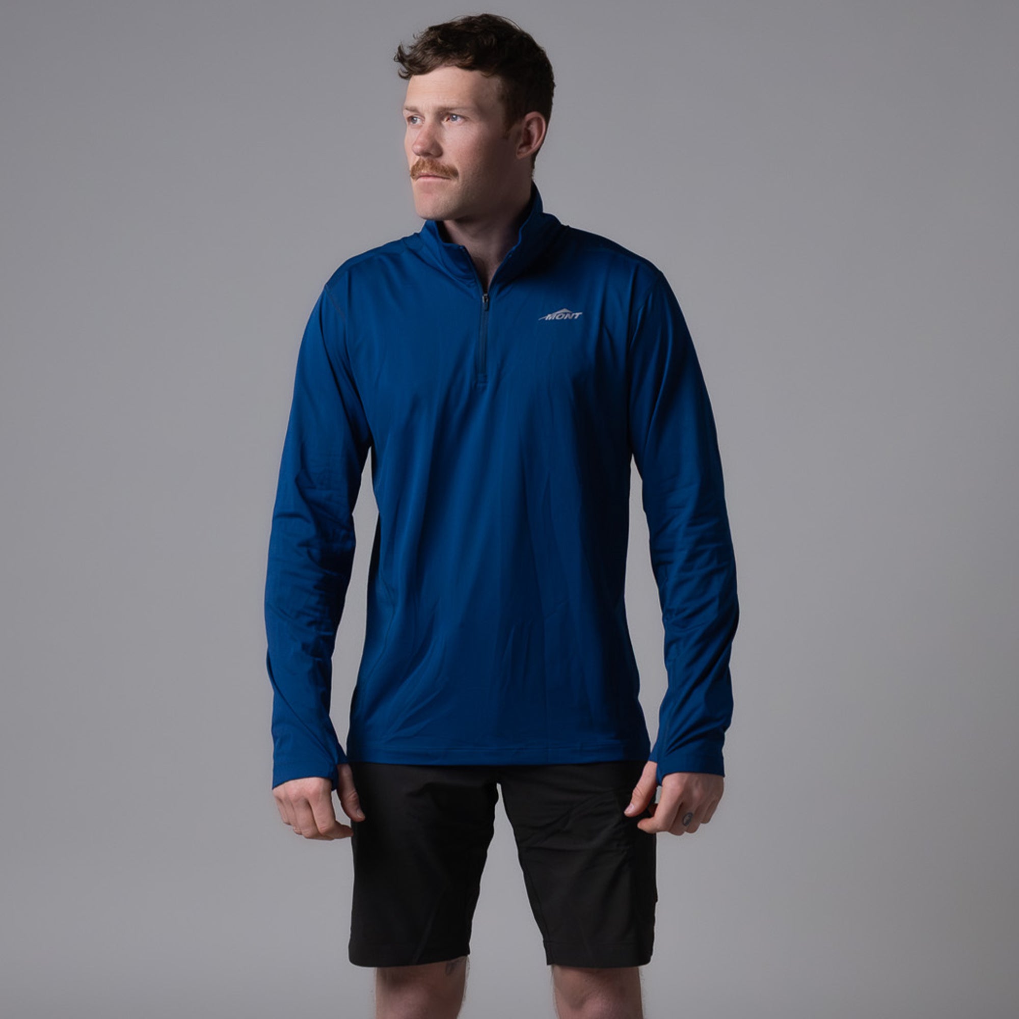 Sundance Long Sleeve Zip Polo Mens