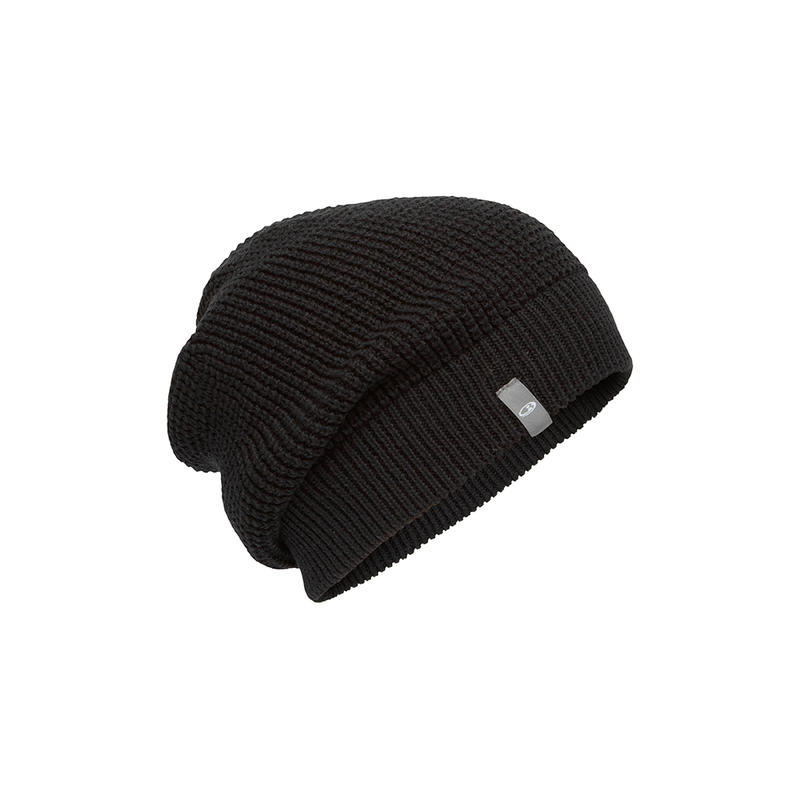 Icebreaker Feadan Slouch Beanie Unisex Black One Size