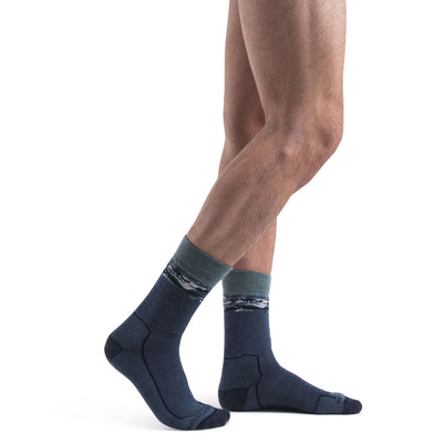 Icebreaker Mens Hike+ Medium Crew Sedimentary