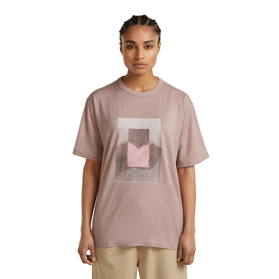 Icebreaker Merino 150 Tech Lite SS Relaxed Tee Mountain Shift Women's