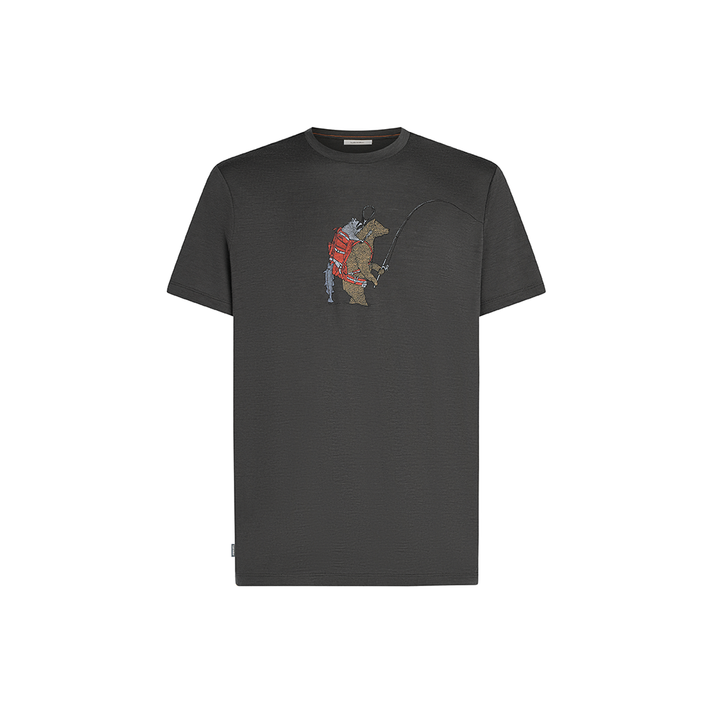 Icebreaker Merino 150 Tech Lite SS Tee Bear Catch Men's