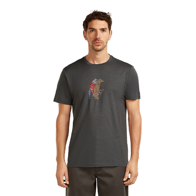 Icebreaker Merino 150 Tech Lite SS Tee Bear Catch Men's