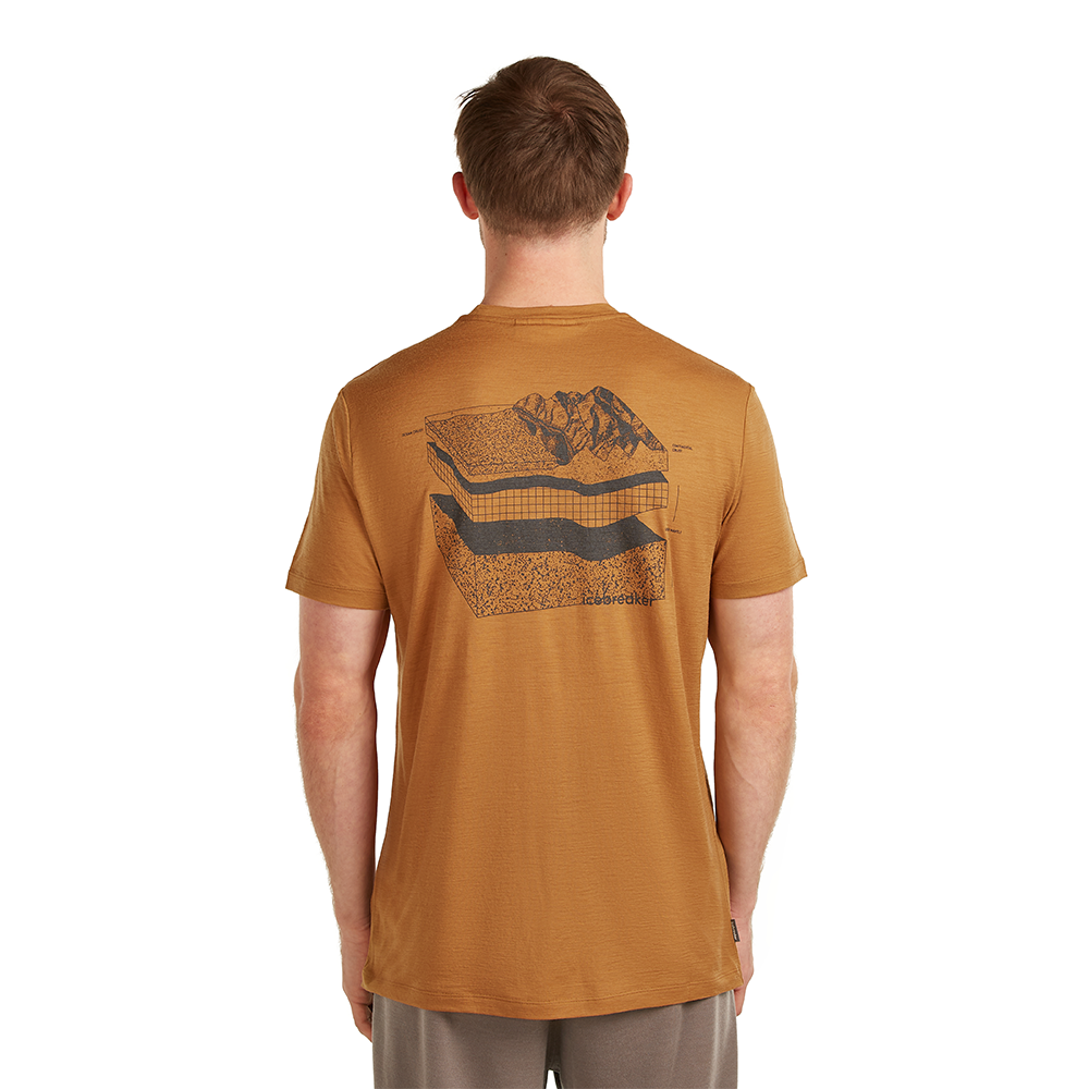 Icebreaker Merino 150 Tech Lite SS Tee Evolving Layers Men's
