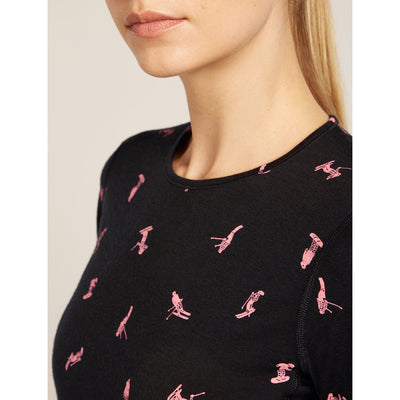 Icebreaker Merino 200 Oasis LS Crewe Snow Day Womens