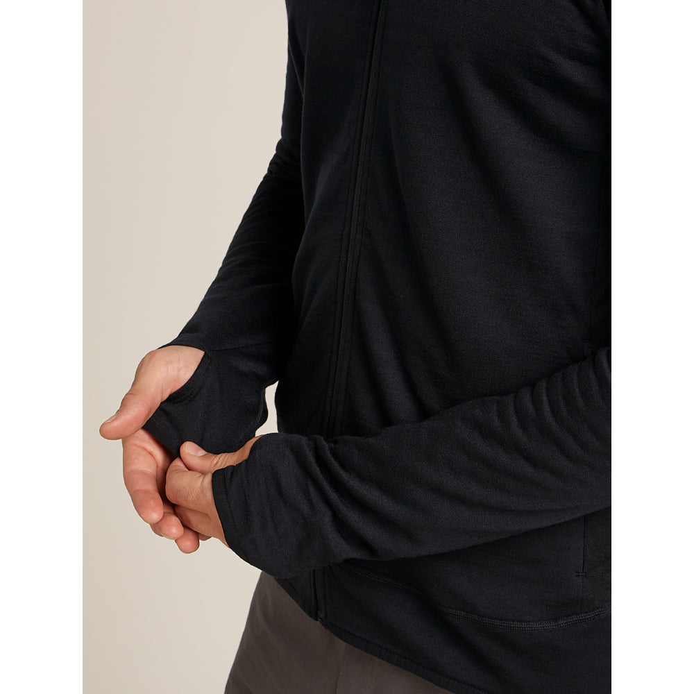 Icebreaker Merino Blend 300 RealFleece Descender LS Zip Mens