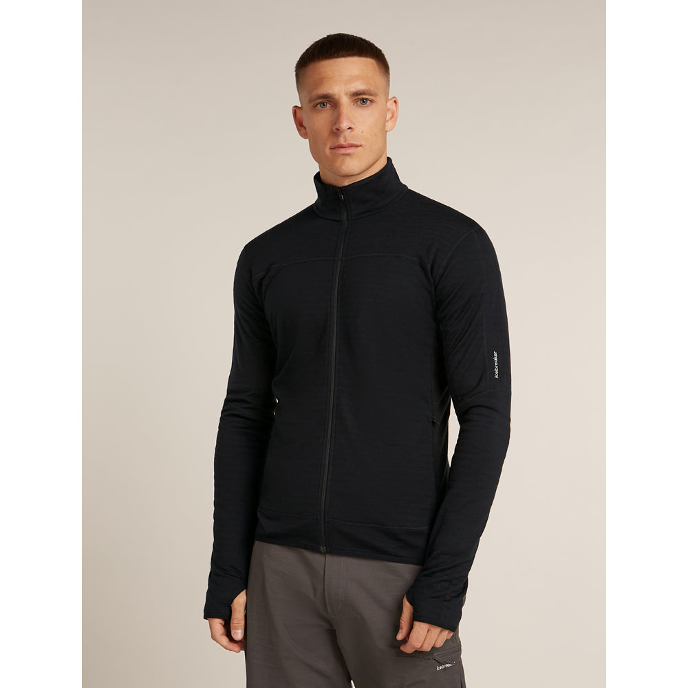 Icebreaker Merino Blend 300 RealFleece Descender LS Zip Mens