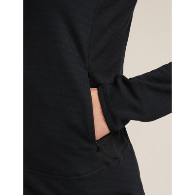 Icebreaker Merino Blend 300 RealFleece Descender LS Zip Womens