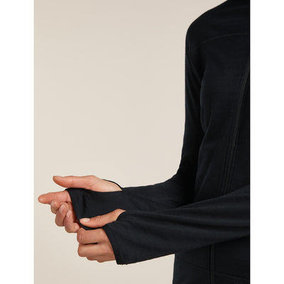 Icebreaker Merino Blend 300 RealFleece Descender LS Zip Womens