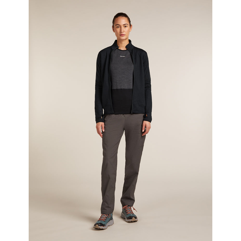 Icebreaker Merino Blend 300 RealFleece Descender LS Zip Womens