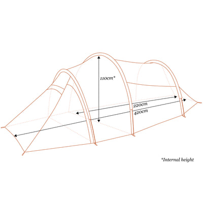 Supercell EX Tunnel Tent Turmeric