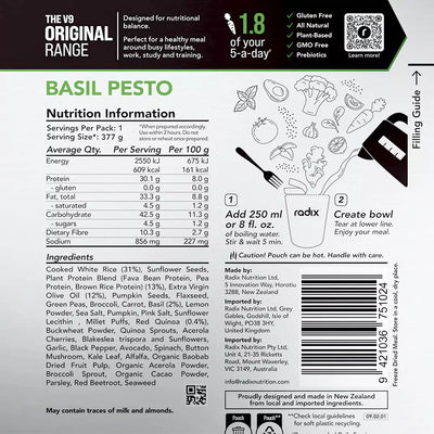 Radix Nutrition ORIGINAL 600kcal Meal V9