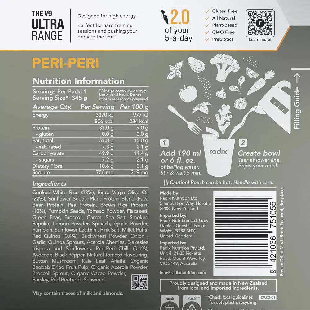 Radix Nutrition Ultra 800 Plant-Based