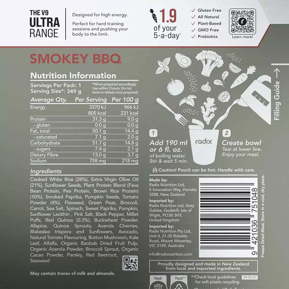 Radix Nutrition Ultra 800 Plant-Based