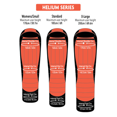 Helium 450 -1 to -7°C Down Sleeping Bag