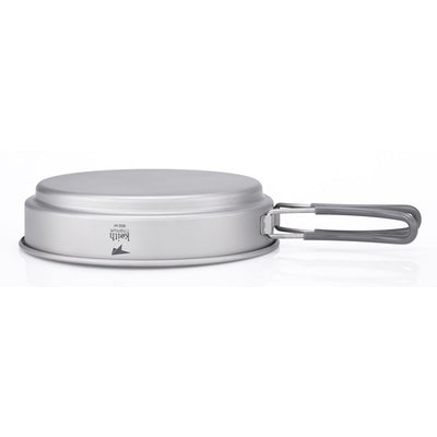 Keith 2 Piece Titanium Pot and Pan Cookset 950ml + 600ml