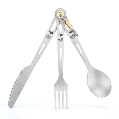 Keith 3-Piece Titanium Cutlery Set