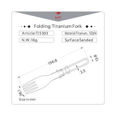 Keith Folding Titanium Fork